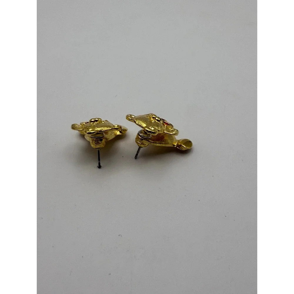 Vintage Avon Teddy Bear Earrings 1998 –‎ Collectible Jewelry - Original Box